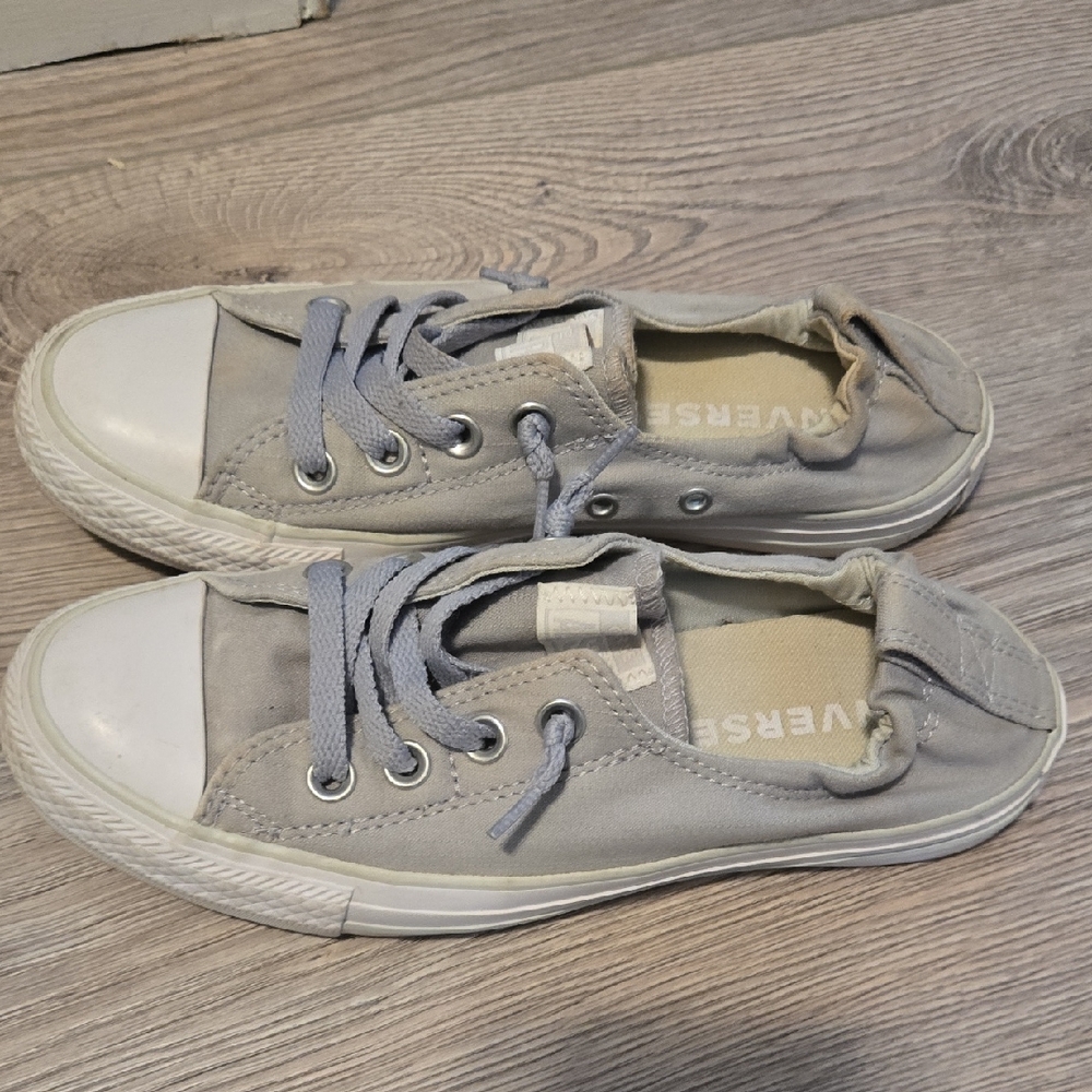 Converse Womens Light Gray Sneakers